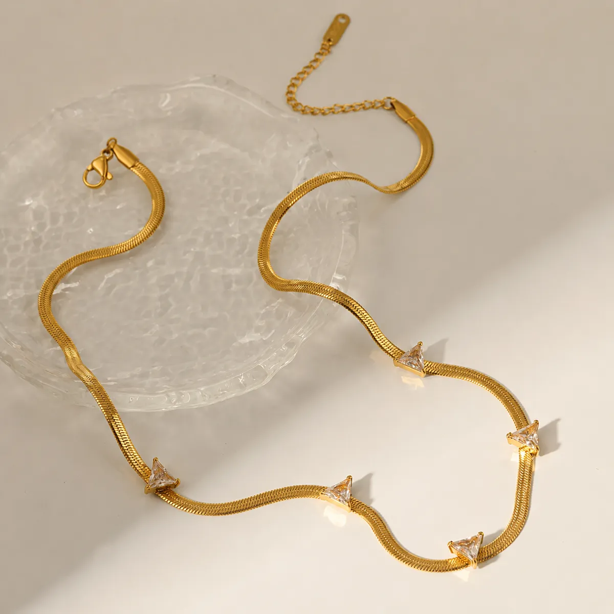 Prism Luxe Dainty Diamond Necklace